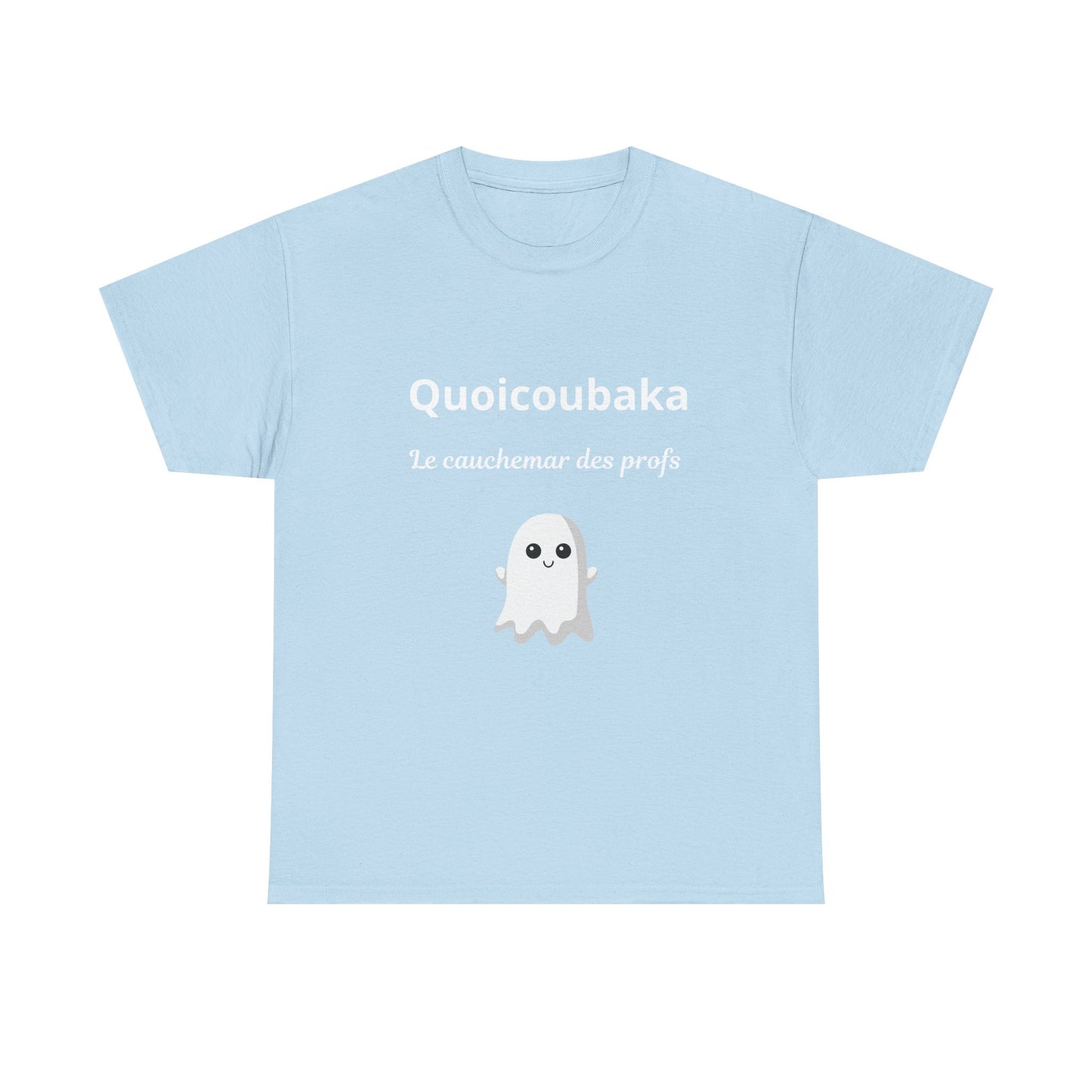 T-shirt humoristique unisexe en coton épais -Trend Quoicoubeh