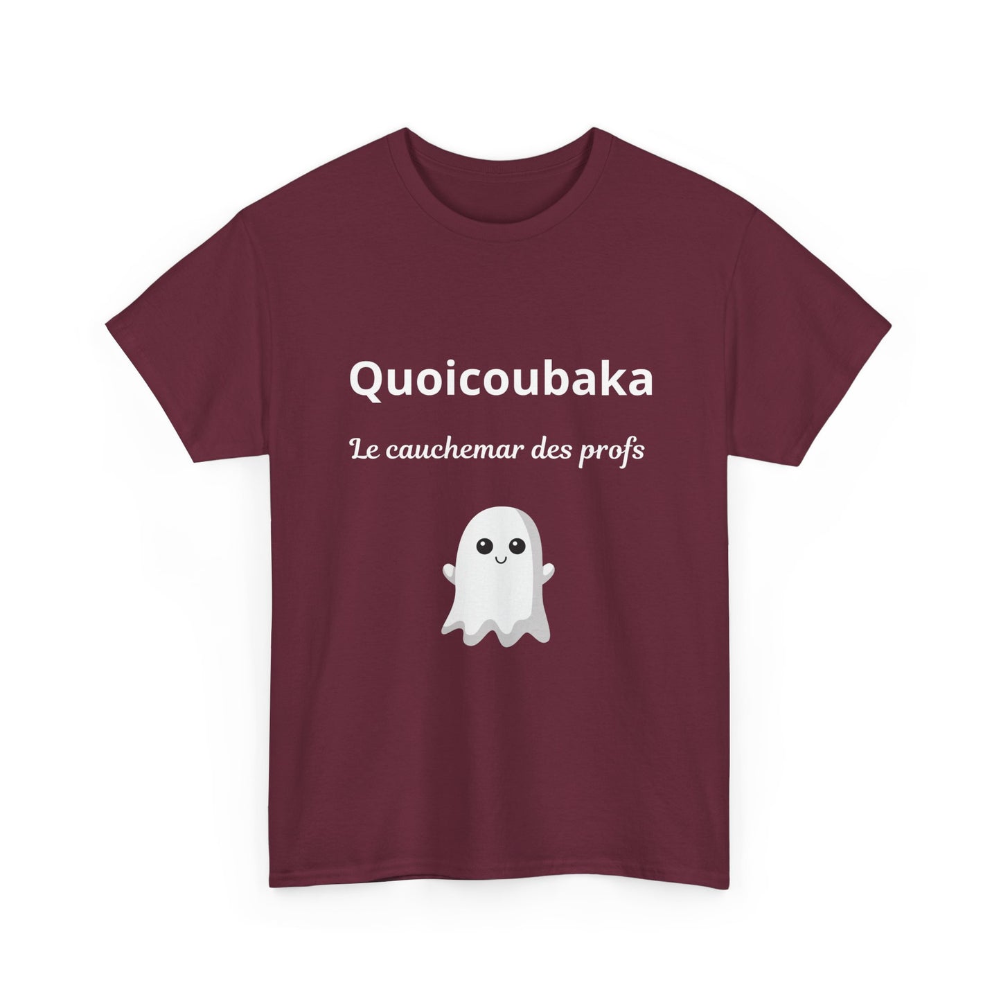 T-shirt humoristique unisexe en coton épais -Trend Quoicoubeh