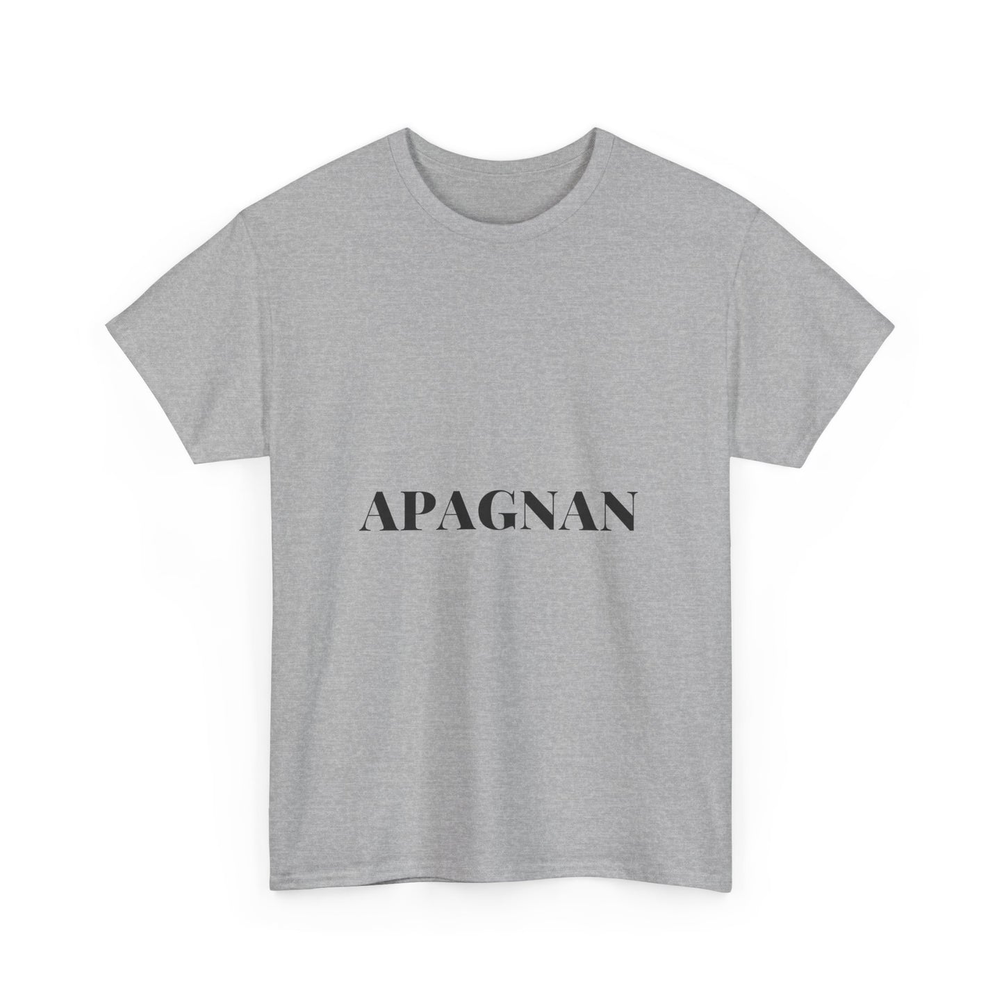 T-shirt humoristique unisexe en coton épais -Apagnan Quoicoubeh