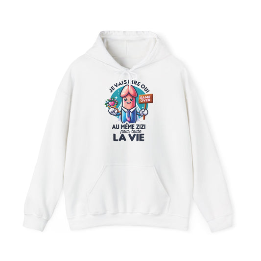 Hoodie unisexe drôle - Sweat-shirt graphique Je vais dire oui au même Zizi toute la vie