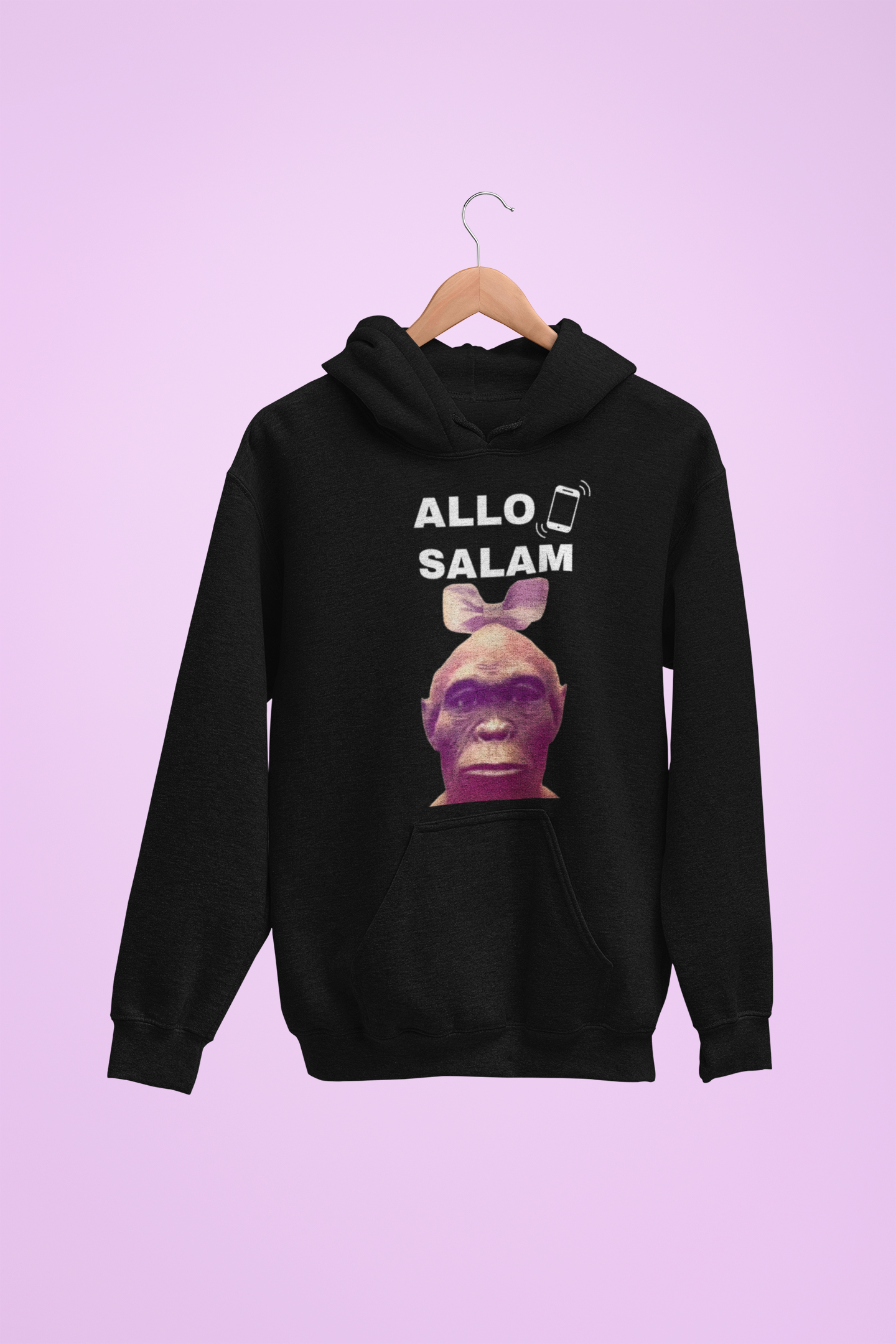 Hoodie unisexe drôle - Sweat-shirt graphique Allo Salam