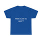 T-shirt humoristique unisexe en coton épais -Trend Binobile Mais cv pas ou quoi
