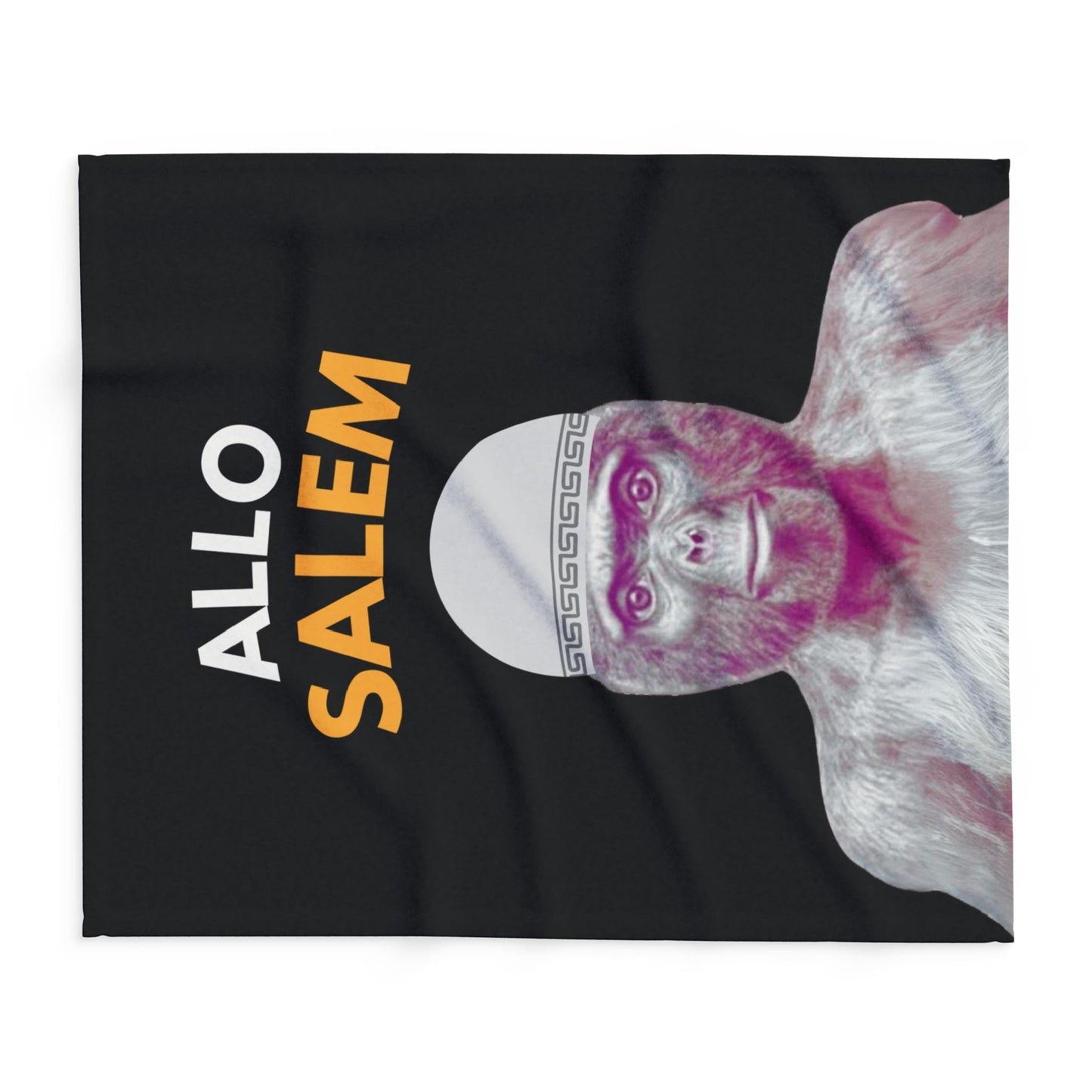Plaid en polaire arctique Le singe Allo salam