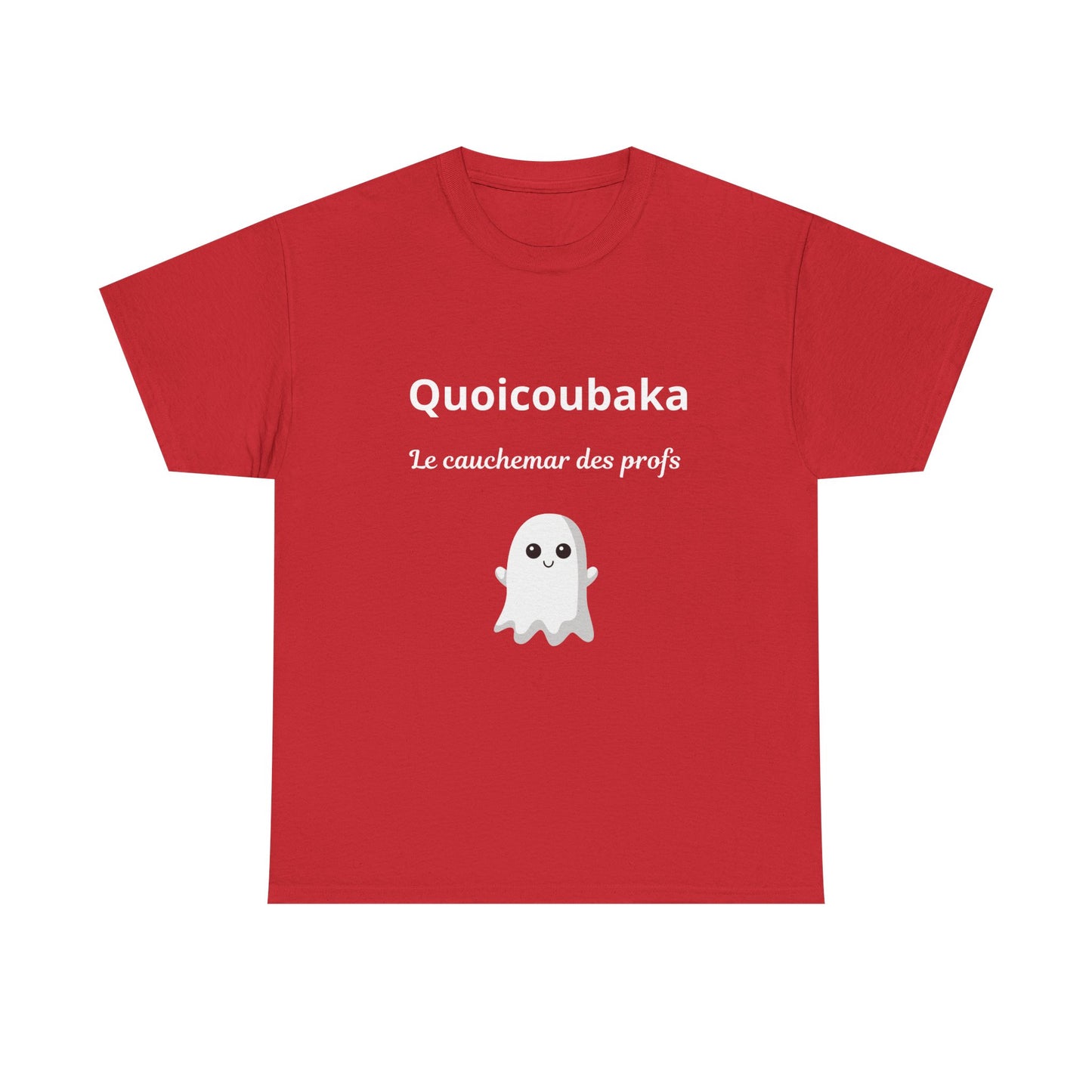 T-shirt humoristique unisexe en coton épais -Trend Quoicoubeh
