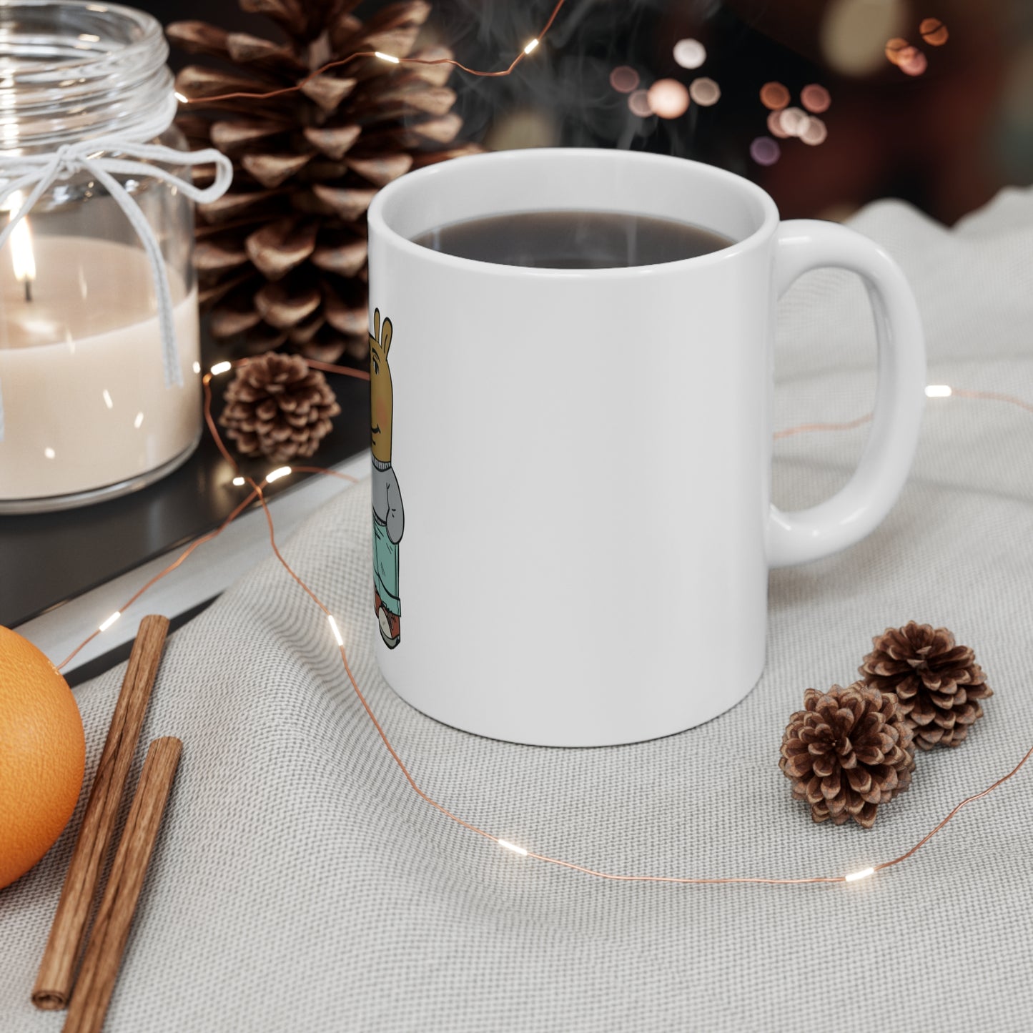 Tasse blanche de 325 ml  – Mug cool Chill Guy