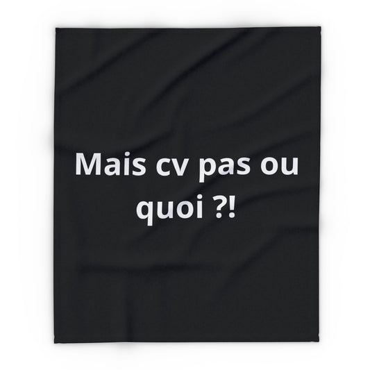 Plaid en polaire arctique Mais cv pas ou quoi