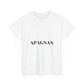 T-shirt humoristique unisexe en coton épais -Apagnan Quoicoubeh