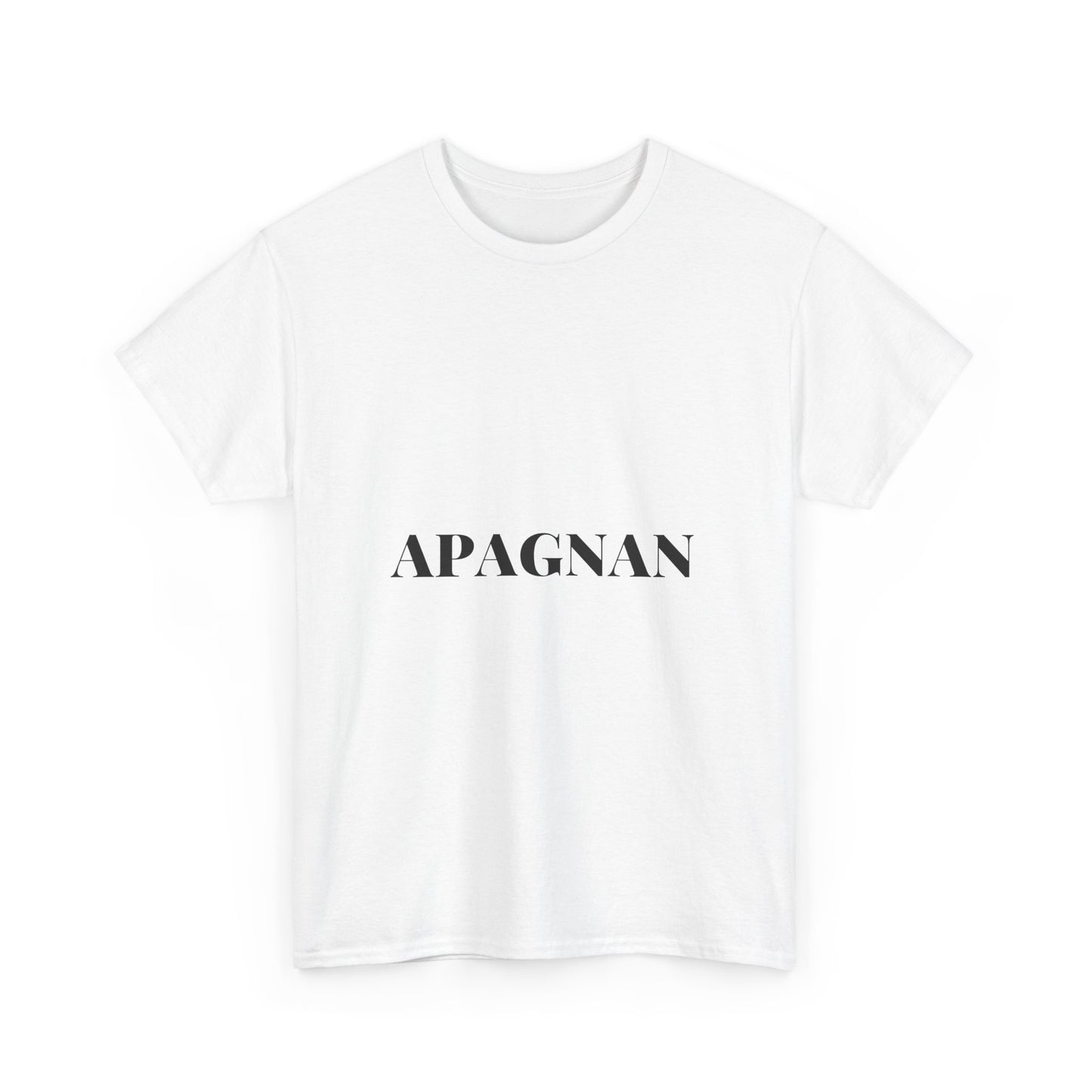 T-shirt humoristique unisexe en coton épais -Apagnan Quoicoubeh