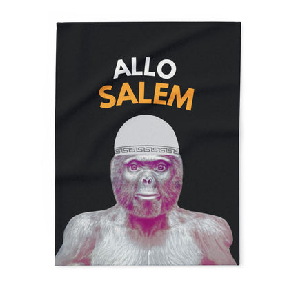 Plaid en polaire arctique Le singe Allo salam