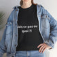 T-shirt humoristique unisexe en coton épais -Trend Binobile Mais cv pas ou quoi