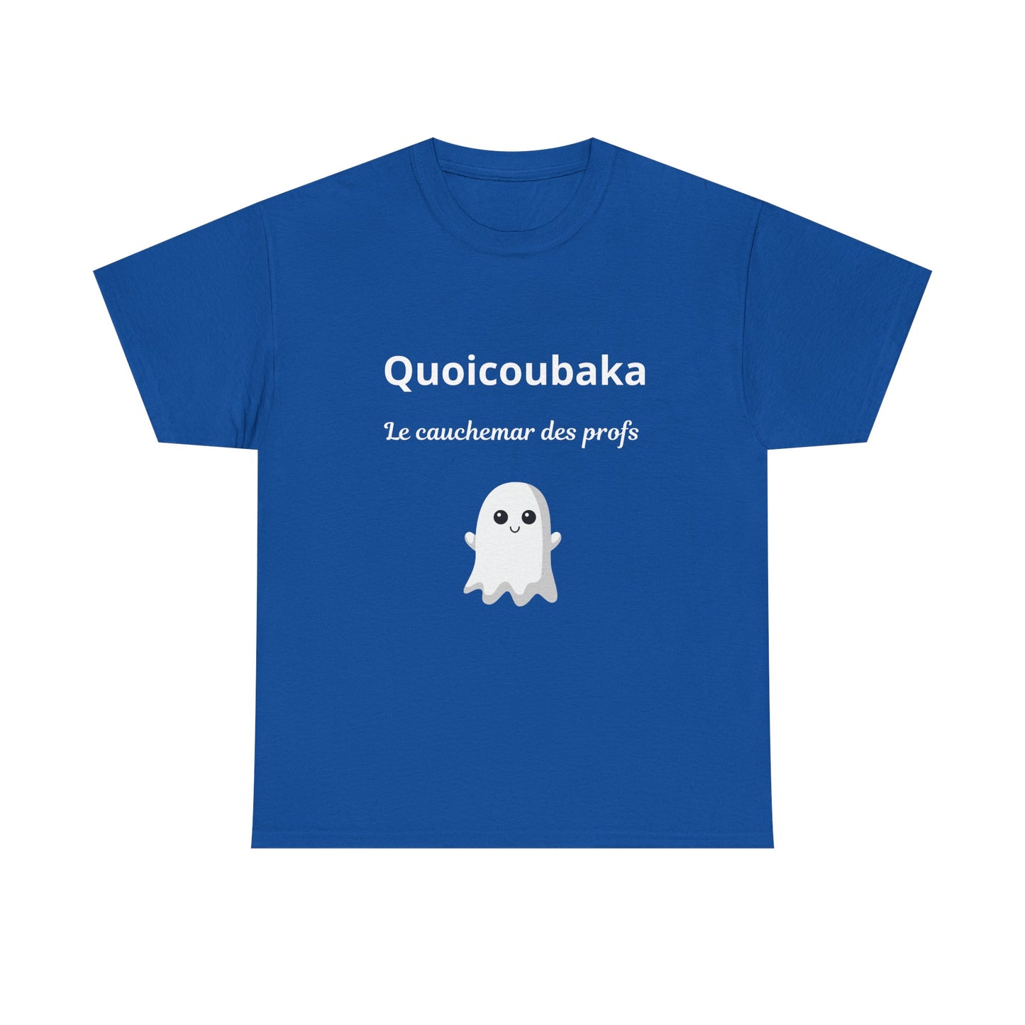 T-shirt humoristique unisexe en coton épais -Trend Quoicoubeh